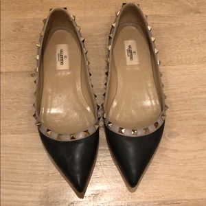 VALENTINO rock stud flats.